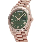 Replica Rolex Day-Date 228235 Rose Gold Olive Green Dial - Image 3
