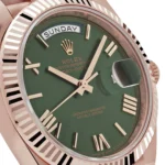 Replica Rolex Day-Date 228235 Rose Gold Olive Green Dial - Image 5