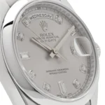 Replica Rolex Day-Date 鈦?18206 Platinum Silver Diamond Dial - Image 4