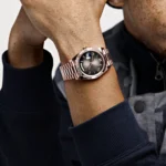 Replica Rolex Day-Date Reference 228235 Rose Gold Slate Ombre Dial - Image 2