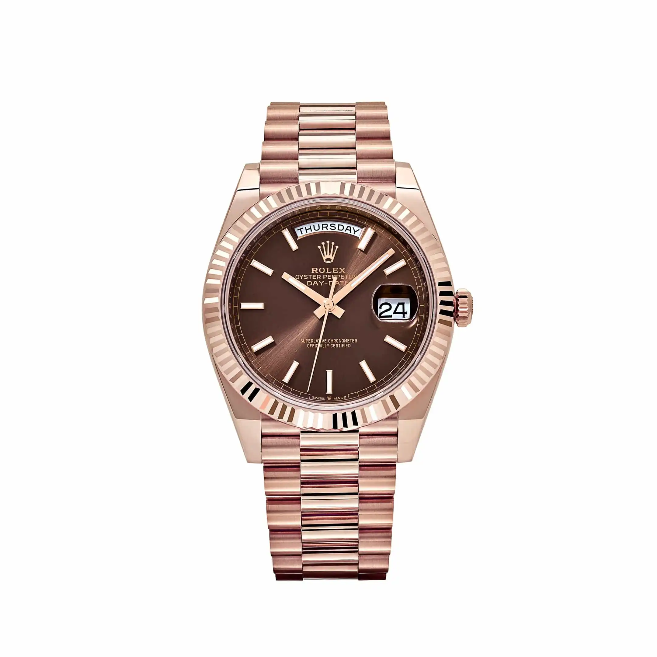 zucv2eb4cd5.webp Replica Rolex Day-Date Reference 228235 Rose Gold Chocolate Dial - Image 1