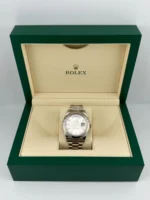 Replica Rolex Day-Date II 218239 White Gold Silver Dial - Image 5