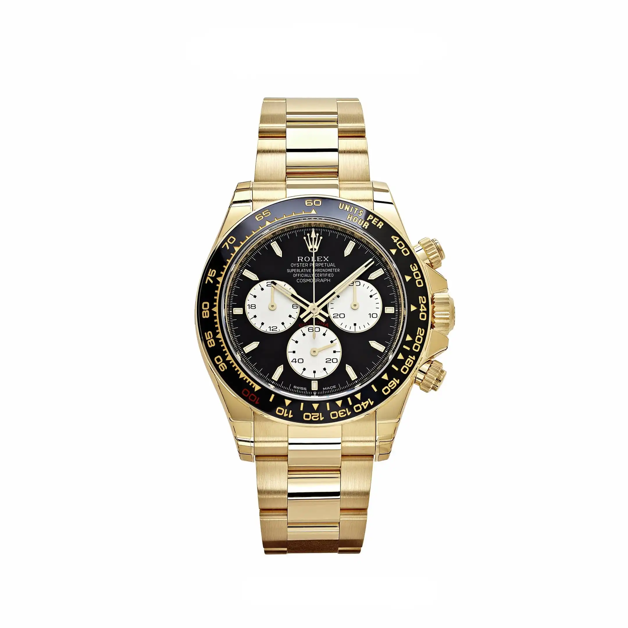 zss1ucamwhw.webp Rolex Daytona Replica 126528LN 'Le Mans' Yellow Gold Black Dial - Image 1