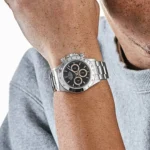 Rolex Daytona Replica 16520 Stainless Steel Black Patrizzi Dial Zenith - Image 2