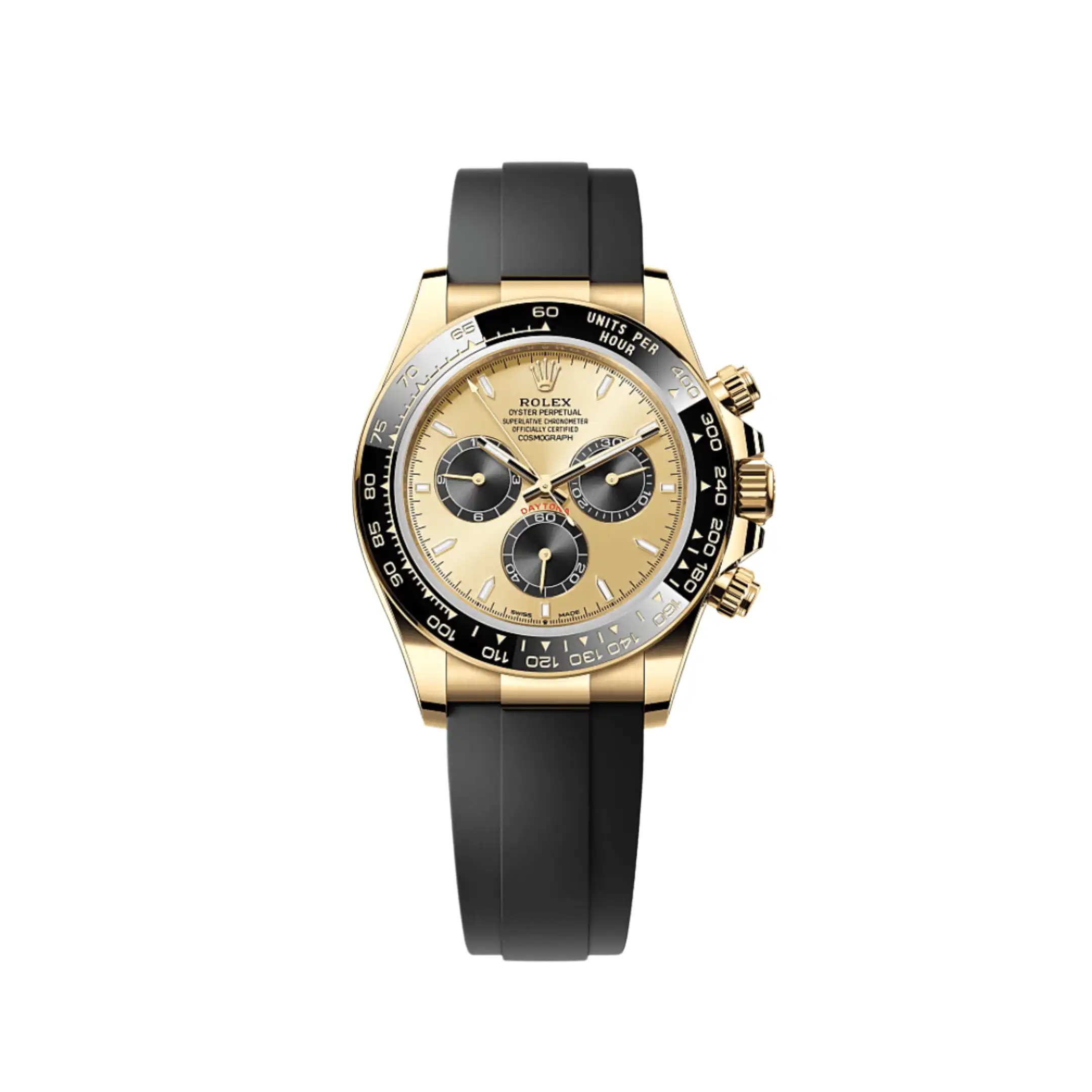 gl400vwmle4.webp Rolex Daytona Replica 126518LN Yellow Gold Champagne Black Dial - Image 1