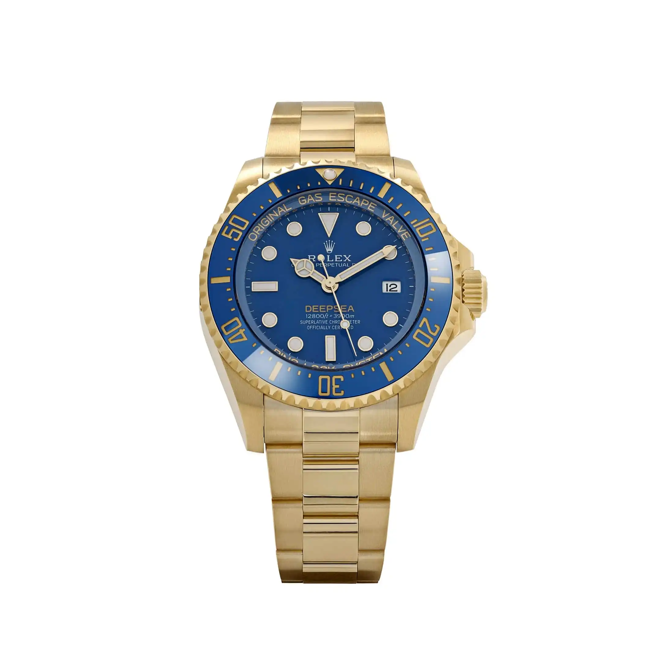 ljhf1kyhe0p.webp Rolex Deepsea Replica 136668LB Yellow Gold Blue Dial Oyster - Image 1