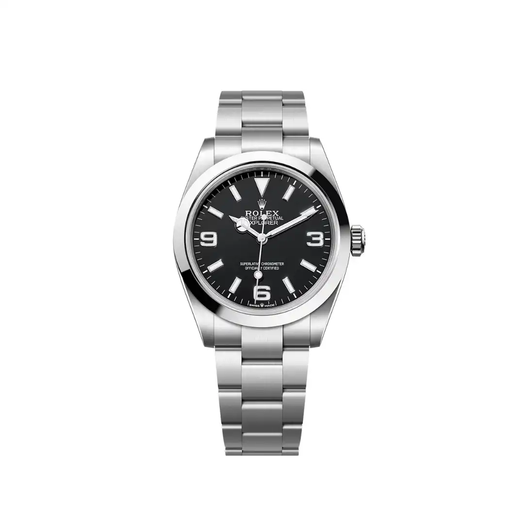 vnjf51vdad5.webp Rolex Explorer Replica 224270 Stainless Steel Black Dial - Image 1