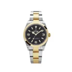 Rolex Explorer Replica 124273 Yellow Gold Stainless Steel Black Dial