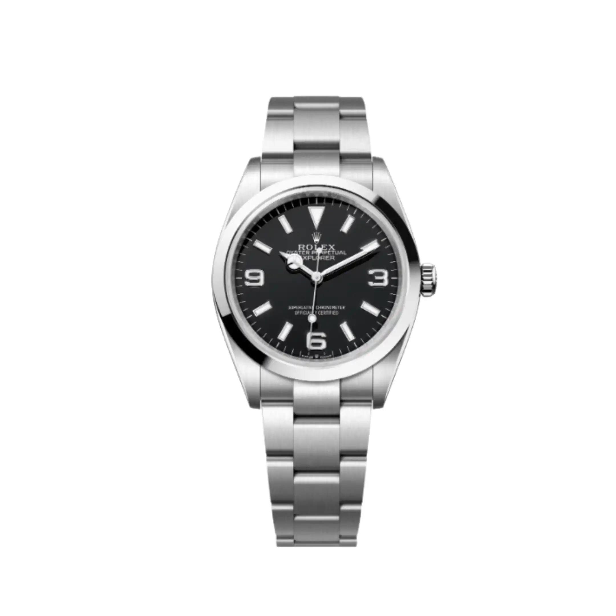 f0xkblskn1n.webp Rolex Explorer Replica 124270 Stainless Steel Black Dial - Image 1