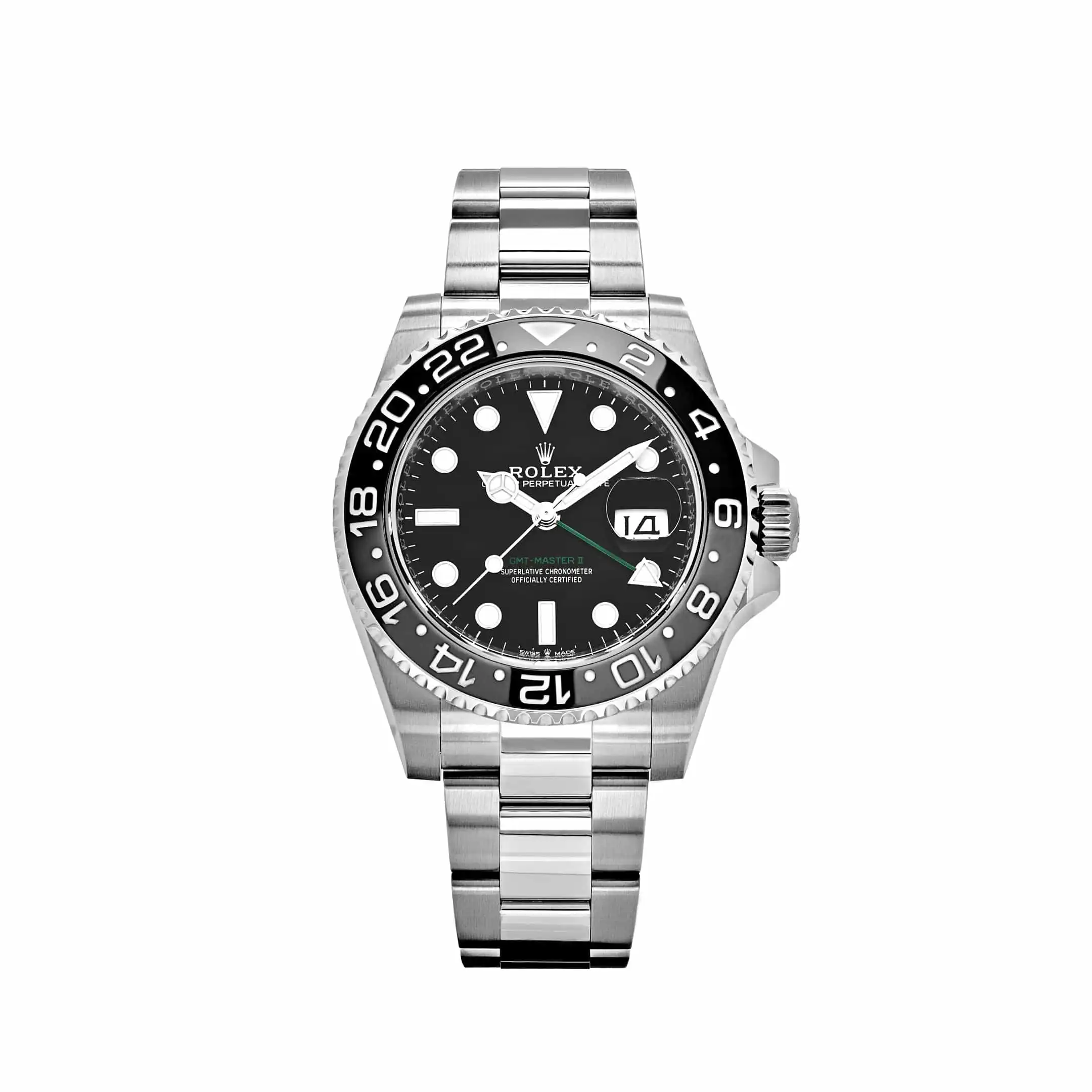 0jehupqn4fu.webp Rolex GMT-Master II Replica 126710GRNR 'Bruce Wayne' Stainless Steel Black Dial Oyster - Image 1
