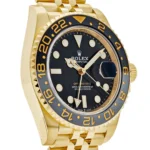 Rolex GMT-Master II Replica 126718GRNR Yellow Gold Black Dial Jubilee - Image 4