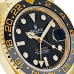 Rolex GMT-Master II Replica 126718GRNR Yellow Gold Black Dial Jubilee - Image 5