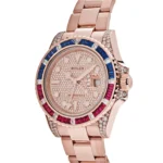 Rolex GMT-Master II Replica 126755SARU Rose Gold Sapphire and Ruby - Image 2