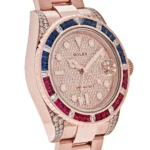 Rolex GMT-Master II Replica 126755SARU Rose Gold Sapphire and Ruby - Image 3