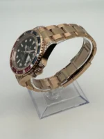 Rolex GMT-Master II Replica 126755SARU 'SARU' Rose Gold Black Dial Diamond Bezel - Image 3