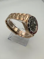 Rolex GMT-Master II Replica 126755SARU 'SARU' Rose Gold Black Dial Diamond Bezel - Image 4