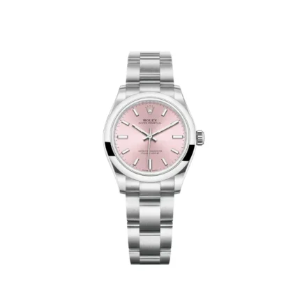 Rolex Oyster Perpetual Replica 277200 'Ladies' Stainless Steel Pink Dial