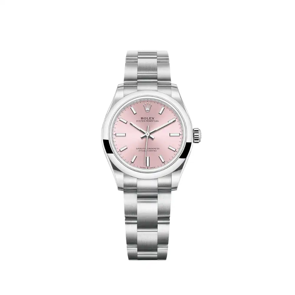 bceu0czinm5.webp Rolex Oyster Perpetual Replica 277200 'Ladies' Stainless Steel Pink Dial - Image 1