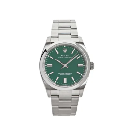 Rolex Oyster Perpetual Replica 126000 Stainless Steel Green Dial