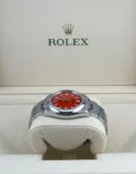 Rolex Oyster Perpetual Replica 126000 Stainless Steel Coral Red Dial - Image 4
