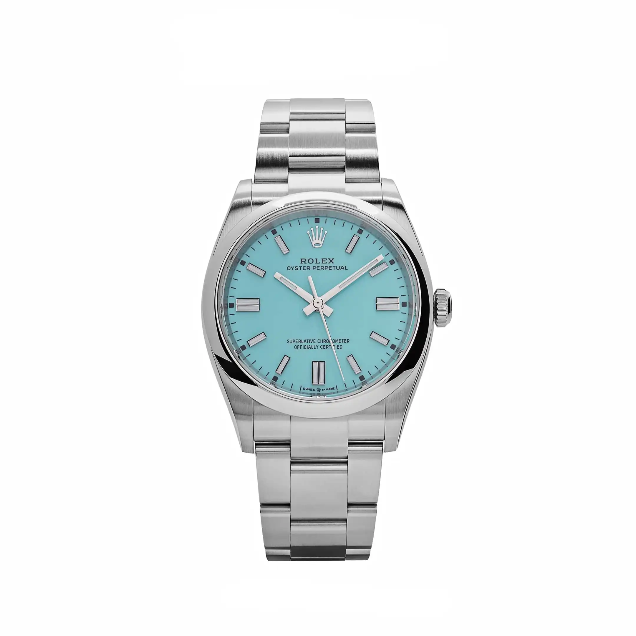 3l1cwsadl3e.webp Rolex Oyster Perpetual Replica 126000 Stainless Steel Baby Blue Dial - Image 1