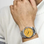 Rolex Oyster Perpetual Replica 124300 Stainless Steel Yellow Dial - Image 2