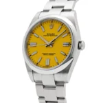 Rolex Oyster Perpetual Replica 124300 Stainless Steel Yellow Dial - Image 3