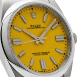 Rolex Oyster Perpetual Replica 124300 Stainless Steel Yellow Dial - Image 5