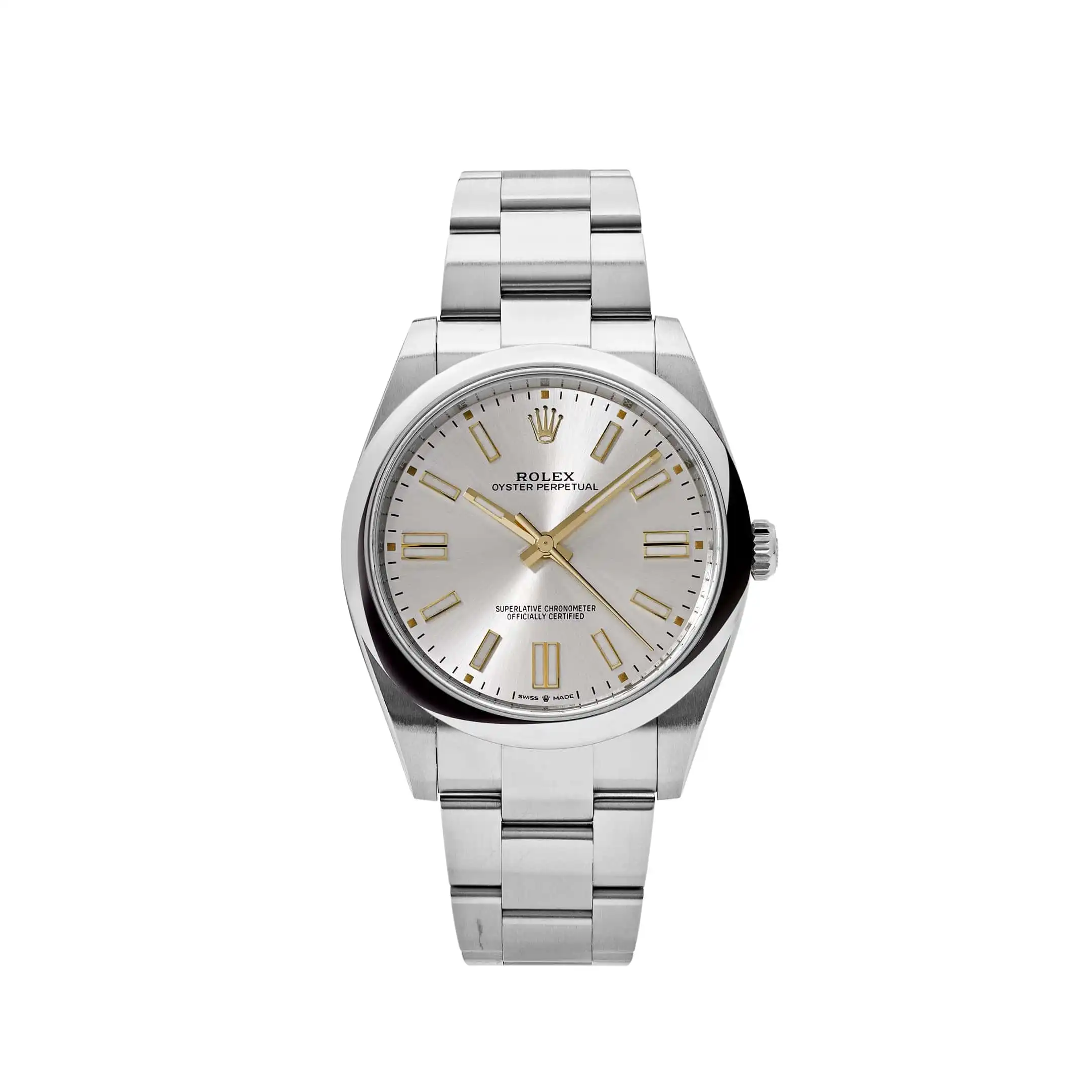 nloozmhqbyd.webp Rolex Oyster Perpetual Replica 124300 Stainless Steel Silver Dial - Image 1