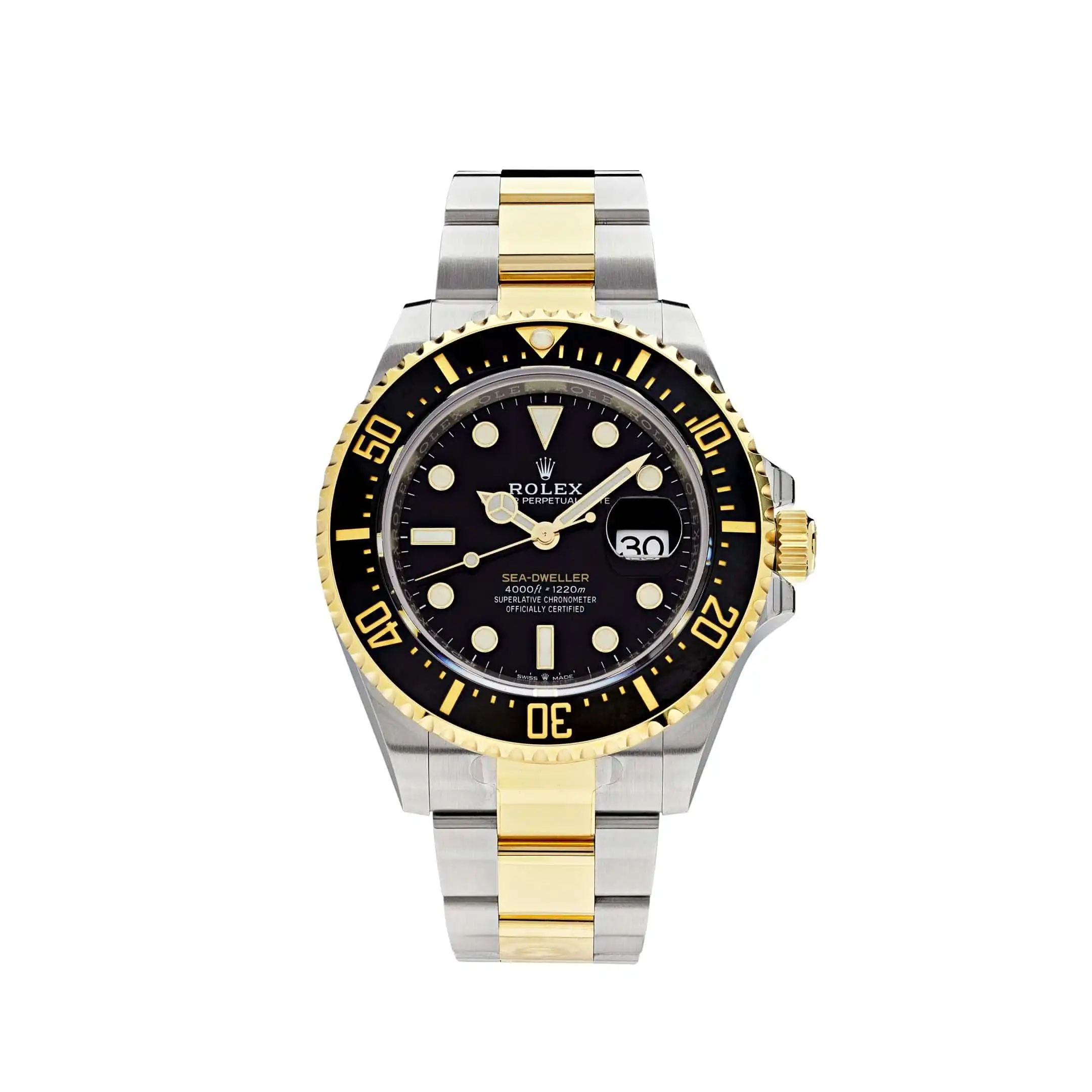 mwl2boil0jx.webp Replica Rolex Sea-Dweller 126603 Stainless Steel Yellow Gold Black Dial - Image 1