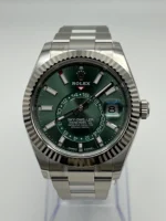 Replica Rolex Sky-Dweller 336934 Stainless Steel Green Dial - Image 2