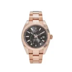 Replica Rolex Sky-Dweller 336935 Rose Gold Rhodium Slate Grey Dial