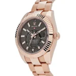 Replica Rolex Sky-Dweller 336935 Rose Gold Rhodium Slate Grey Dial - Image 2