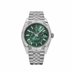 Replica Rolex Sky-Dweller 336934 Stainless Steel Green Dial Jubilee