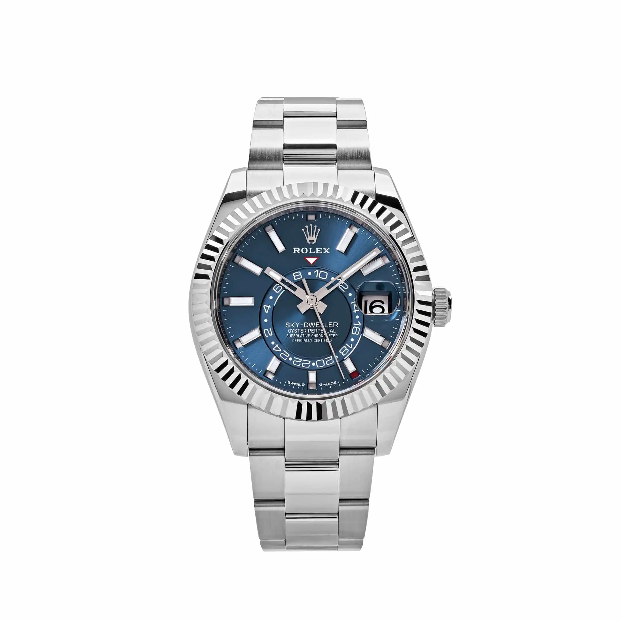g0vfvsmvep4.webp Replica Rolex Sky-Dweller 336934 Stainless Steel Blue Dial Oyster - Image 1
