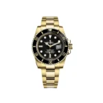 Rolex Submariner Date Replica 116618LN Yellow Gold Black Dial