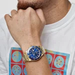 Replica Rolex Submariner Date Replica 16618LB Yellow Gold Blue Dial - Image 2