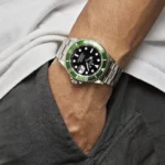 Rolex Submariner Date Replica 16610LV 'Kermit' Bezel Flat 4 Stainless Steel Black Dial Oyster - Image 2