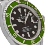 Rolex Submariner Date Replica 16610LV 'Kermit' Bezel Flat 4 Stainless Steel Black Dial Oyster - Image 5
