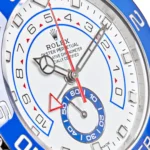 Rolex Yacht-Master Replica II Stainless Steel Mercedes Hand White Dial 116680 - Image 5