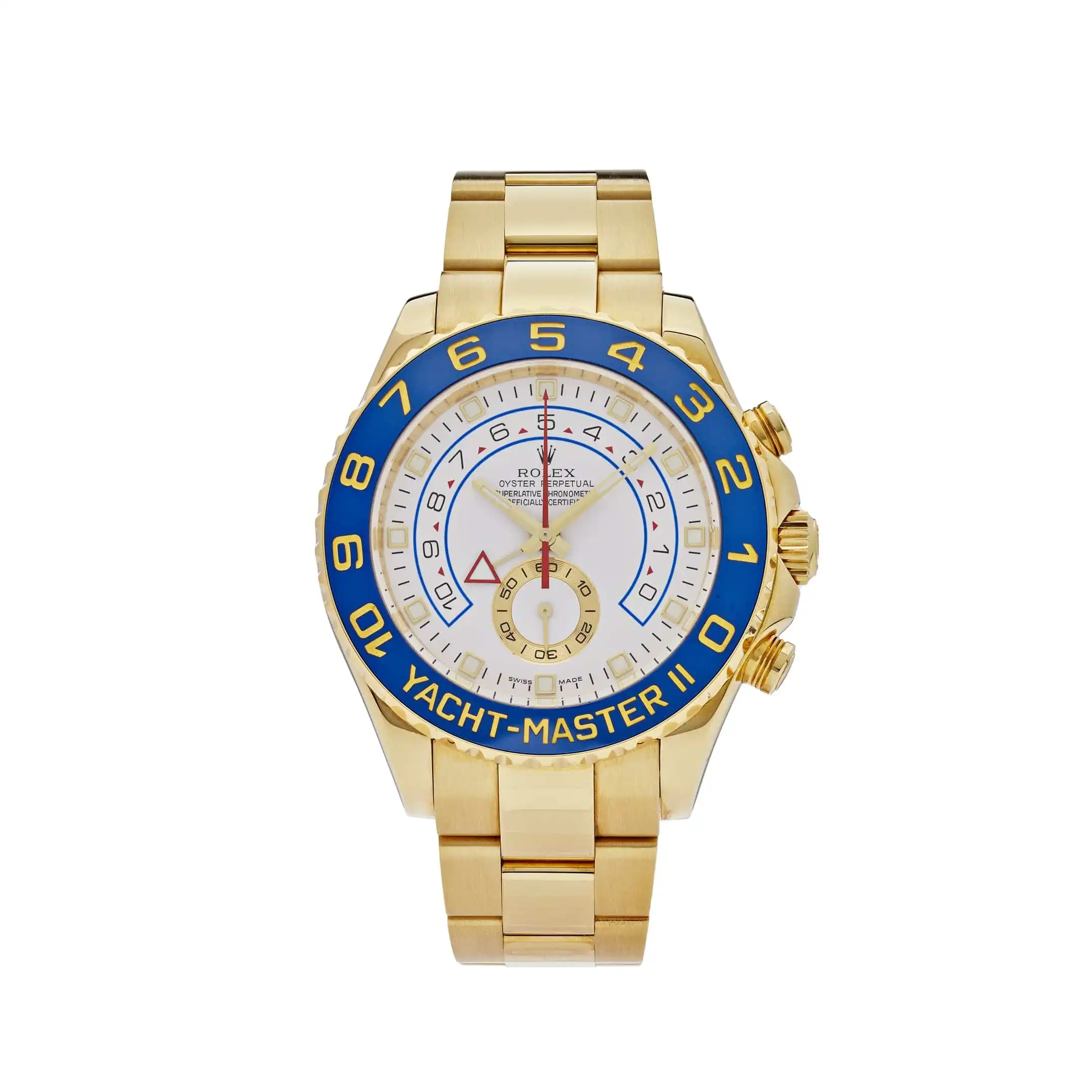u2oo3kq0qev.webp Rolex Yacht-Master Replica II 116688 Yellow Gold White Dial - Image 1