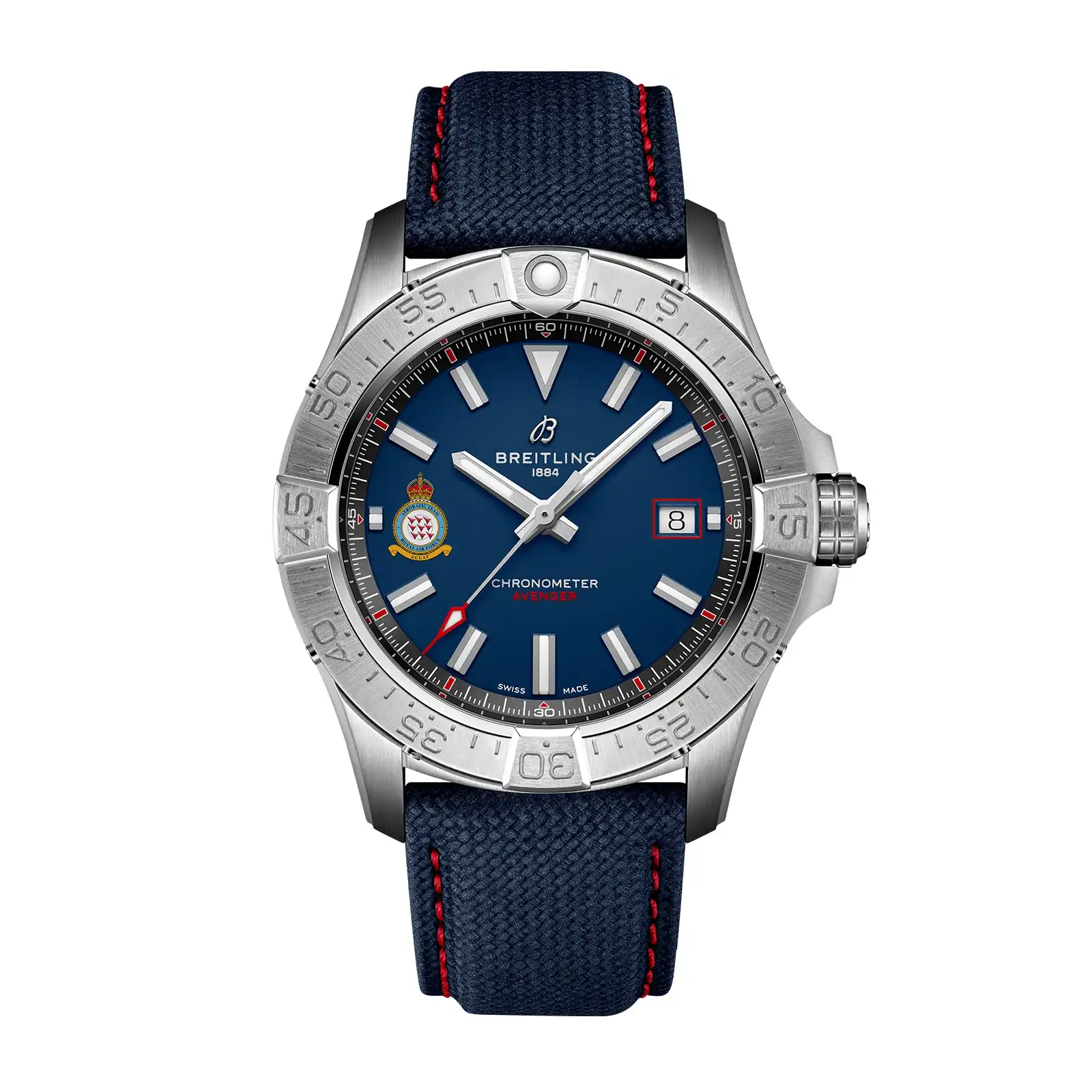 bqxejll11gi.webp Replica Breitling Avenger Red Arrows 60th Anniversary Edition 42mm Mens Blue A173281A1C1X1 - Image 1