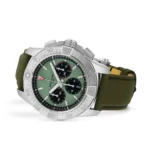 Replica Breitling Avenger Chronograph B01 44mm Mens Green Leather AB0147101L1X1 - Image 3