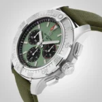 Replica Breitling Avenger Chronograph B01 44mm Mens Green Leather AB0147101L1X1 - Image 5