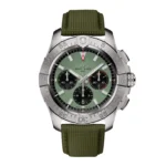 Replica Breitling Avenger Chronograph B01 44mm Mens Green Leather AB0147101L1X1 - Image 7