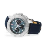 Replica Breitling Avenger Chronograph B01 44mm Mens Blue Leather AB0147101C1X1 - Image 3
