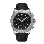 Replica Breitling Avenger Chronograph B01 44mm Mens Black Leather AB0147101B1X1