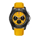 Replica Breitling Avenger B01 Chronograph 44mm Night Mission Mens Yellow Leather SB0147101I1X1 - Image 3