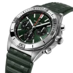 Replica Breitling Chronomat B01 Chronograph 42mm Mens Green Rubber AB0134101L2S1 - Image 3