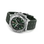 Replica Breitling Chronomat B01 Chronograph 42mm Mens Green Rubber AB0134101L2S1 - Image 4